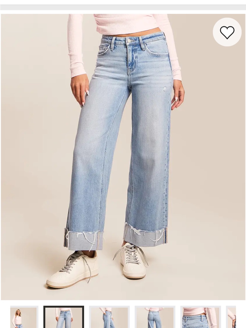 VERVET - Kate Cropped Wide Leg Stretch Jean